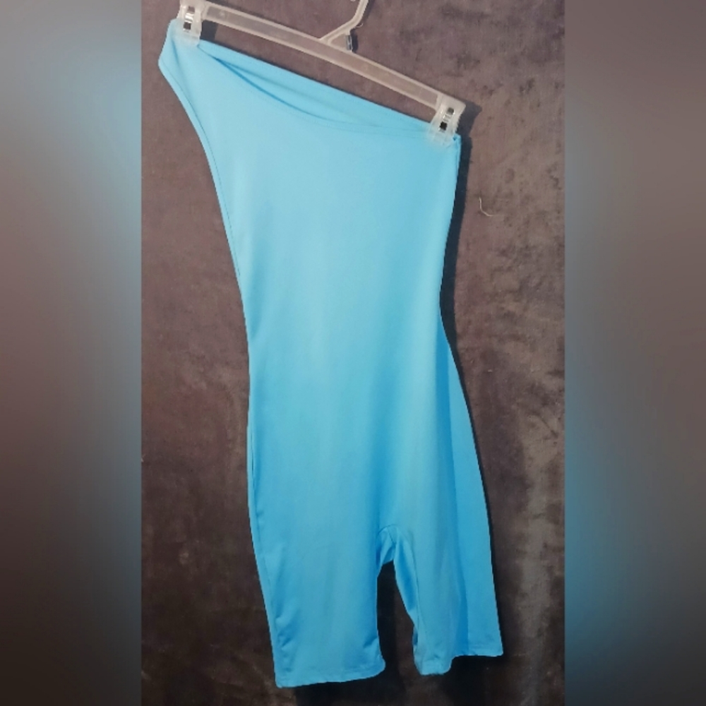 Spandex shorts romper/jumper